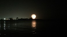 花火上がった