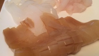 沖漬けの刺身