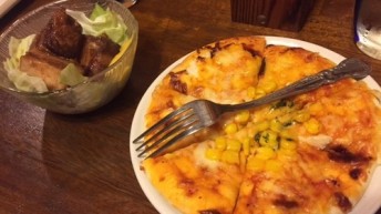 ラフテーとピザ