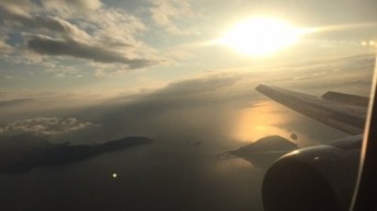 福岡上空