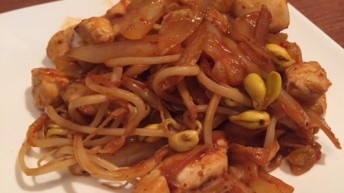 辛い晩ご飯
