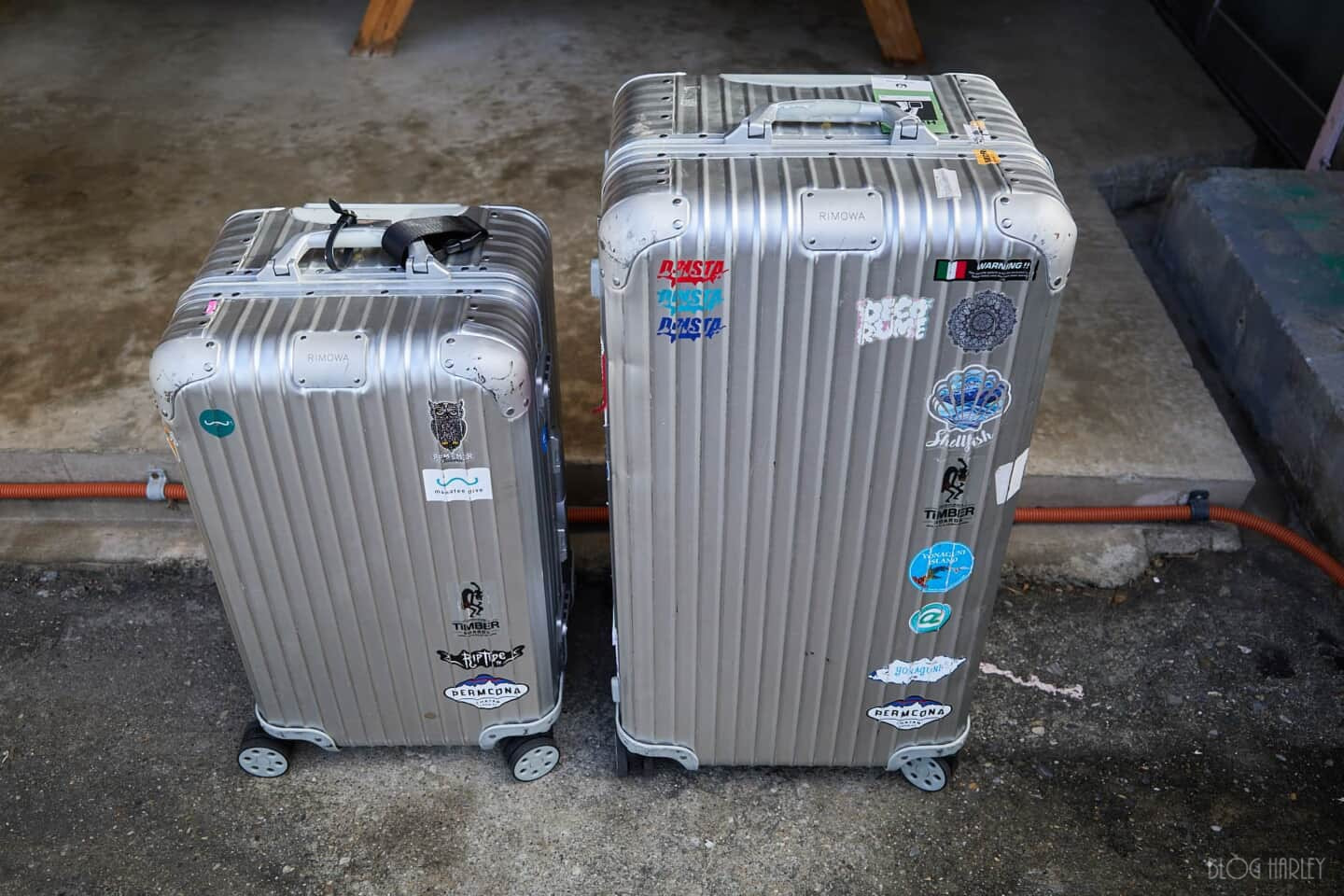 RIMOWAトランクSとトランクプラスの比較写真