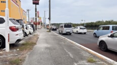 国道58号線 北谷町