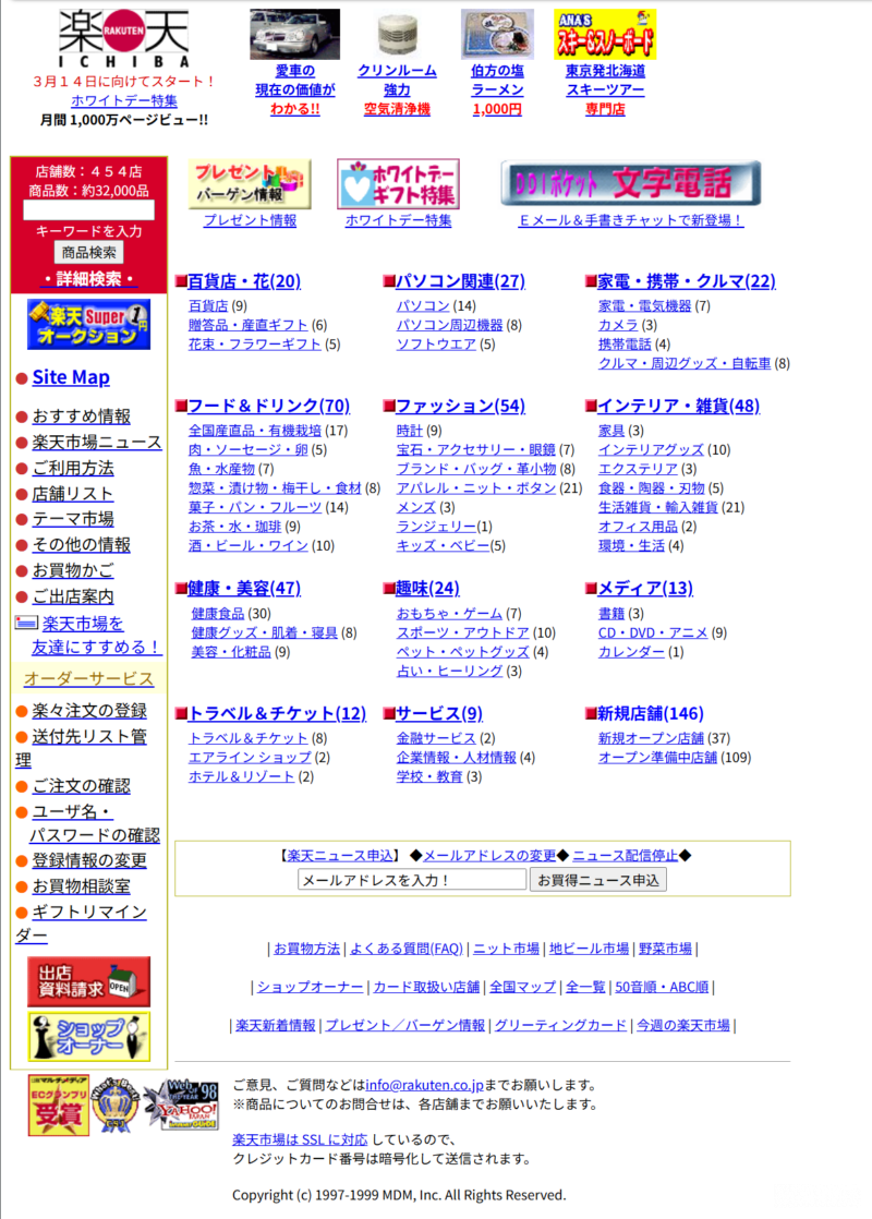 昔の楽天市場