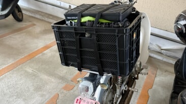 スーパーカブでサバゲー